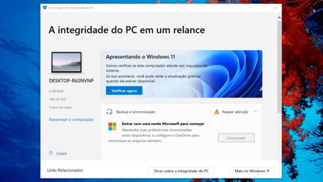 Ferramenta da Microsoft diz se seu PC pode rodar Windows 11 
